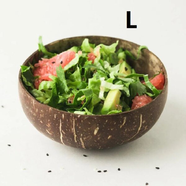 Natural Coconut Bowl | Eco-Friendly, Lightweight, Perfect for Salad, Dessert & More - Image 5