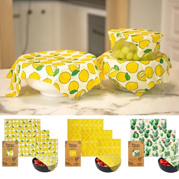 Reusable Beeswax Food Wrap | Organic, Eco-Friendly, Food-Grade Storage Cloth - Image 4