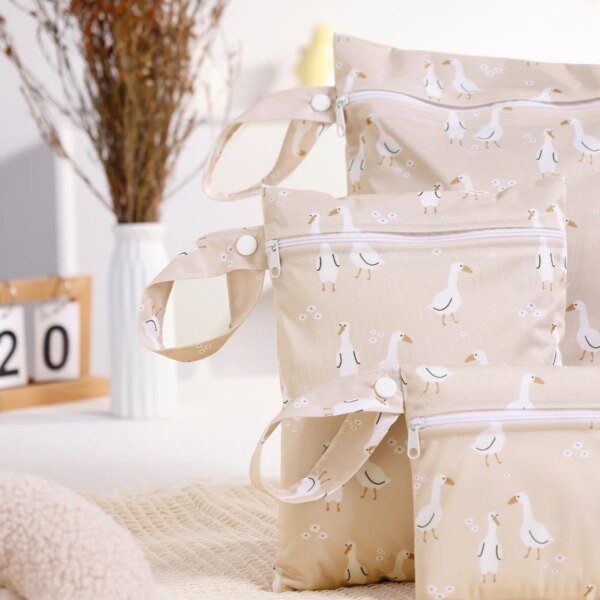 3PCS Recycled Fabric Waterproof Bag Portable - Image 3